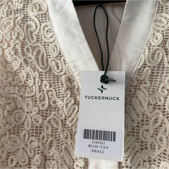 Tuckernuck Tan Lace Sleeveless Collier Dress Women’s Size Small NEW - Picture 5 of 5